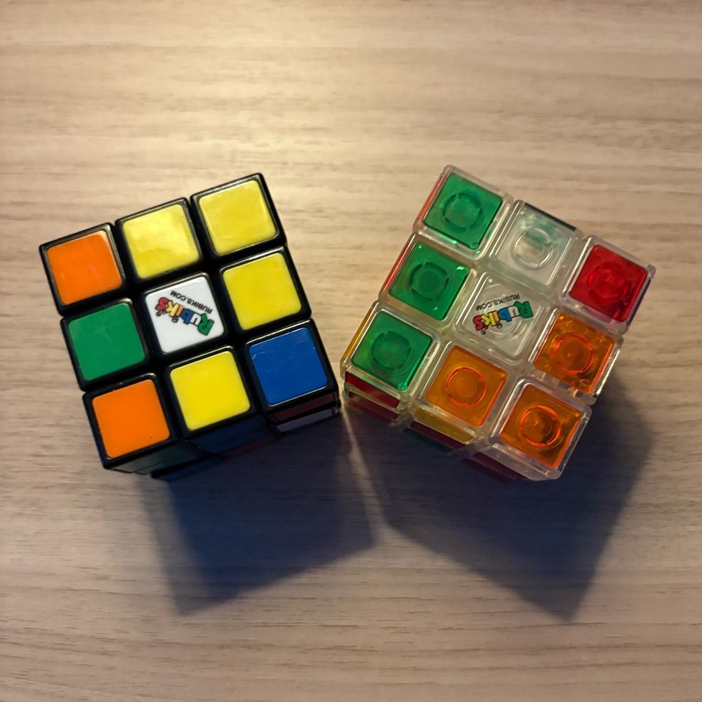 Black and Orange 3x3 Puzzle Cube Set